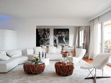 Biało-czarny apartament w barcelonie (9196)