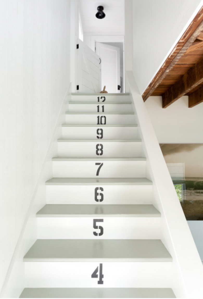 Oryginalne schody z numerami porządkowymi (53171)