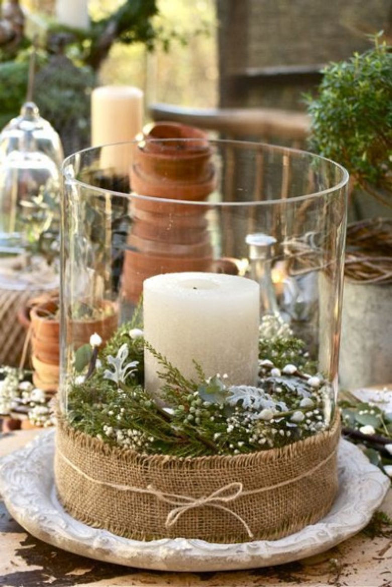 piękne, proste i polecane - dekoracje świąteczne z użyciem zwykłego worka, czyli juty - gorąco polecam...