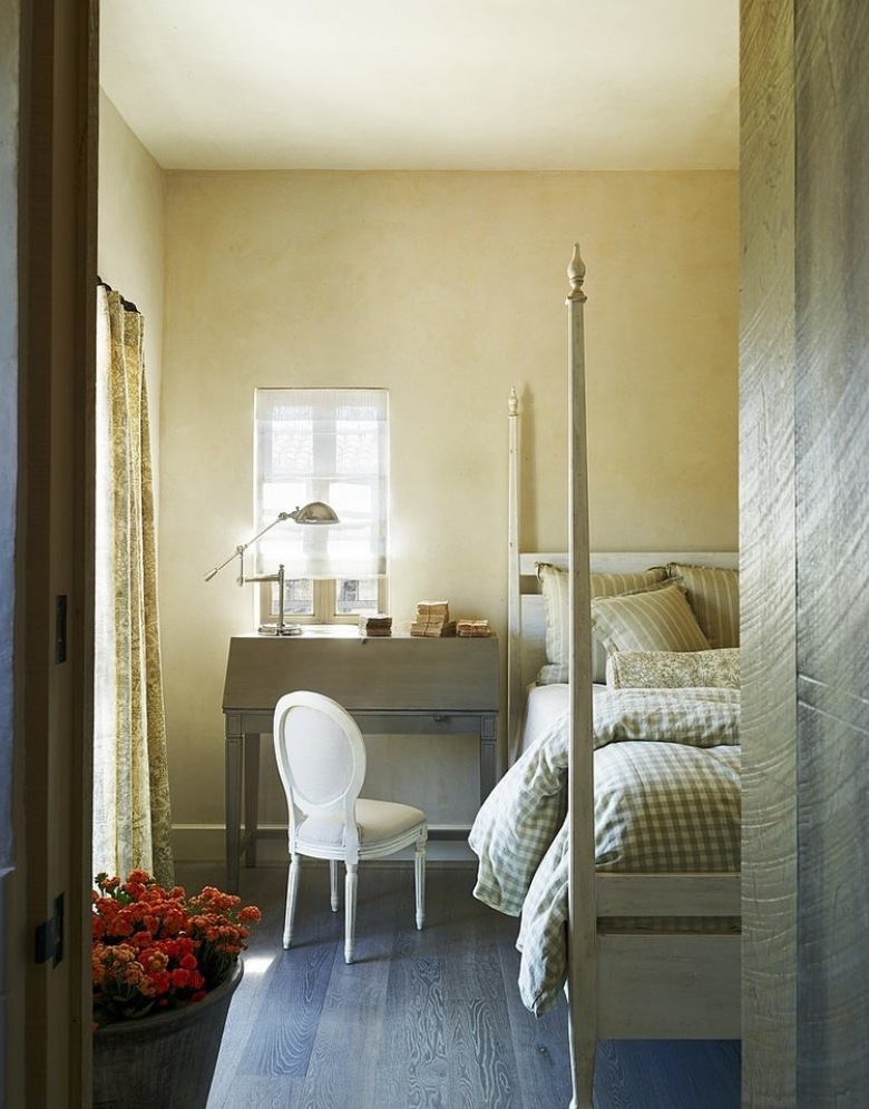 Współczesna aranżacja sypialni w rustykalnym stylu (19861)