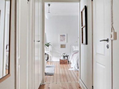 Drewniane podłogi w białych wnętrzach skandynawskich (48392)