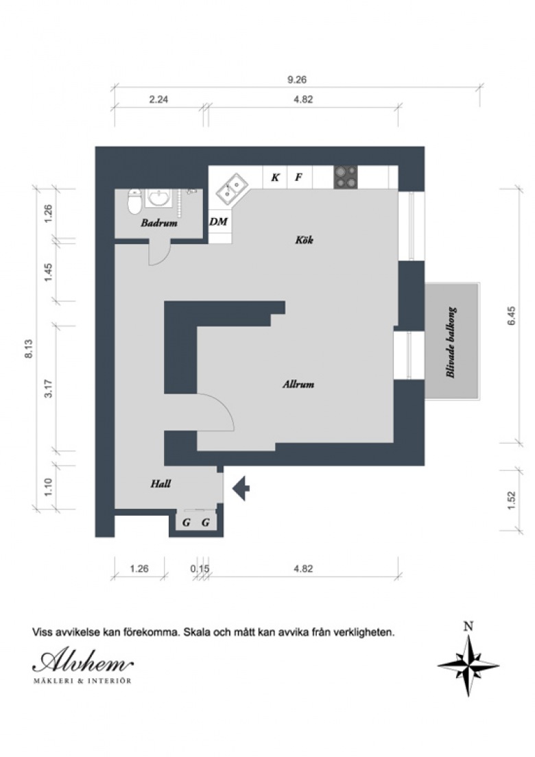 Plan doskonały mieszkania 41 m2 (21215)