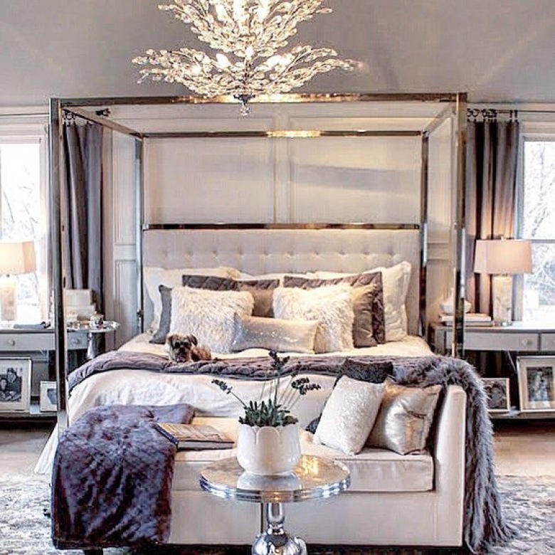 Sypialnia w stylu glamour (50113)
