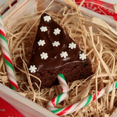 Urocze choinki brownie,czyli bardzo czekoladowe lizaki świątecznie