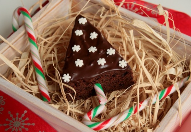 Urocze choinki brownie,czyli bardzo czekoladowe lizaki świątecznie ()