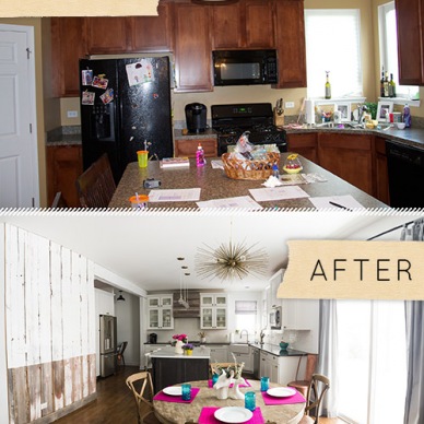Before & after, czyli przemiana zwyczajnej przestronnej kuchni w przytulne miejsce z rustykalną duszą!
