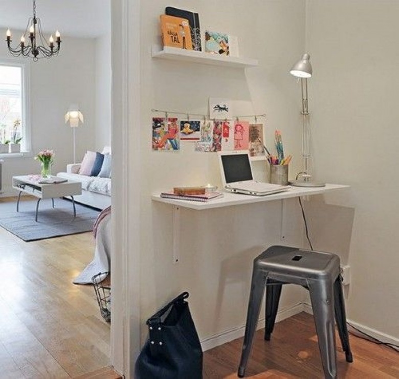 Jak zaaranżować domowe miejsce pracy w naprawdę małym mieszkaniu? Przytulnie, inspirująco i funkcjonalnie :) ()