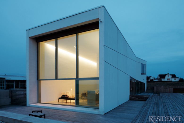 przepięknym prosty i geometryczny projekt domu - to esencja skandynawskiego stylu: funkcjonalność, prostota,...