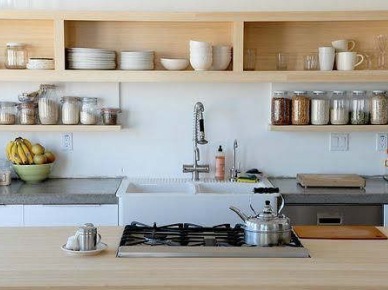 jeśli nie wiesz, jak urządzić kuchnię z półkami, to te zdjęcia z aranżacjami kuchni podpowiedzą wiele i na pewno coś wybierzesz...
