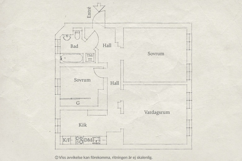 Rozkład mieszkania w skandynawskim stylu (28118)
