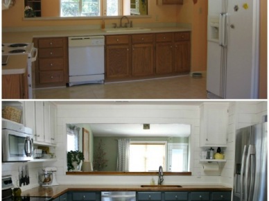 Before & after kuchni, czyli przyjemna metamorfoza przestronnego wnętrza na bazie kontrastu kolorystycznego z ciekawymi detalami