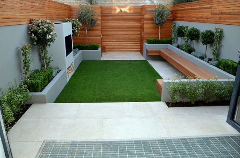 Niezwykle harmonijnie, prosto i symetrycznie urządzony przydomowy ogródek, w którym można przyjmować gości. Wśród...