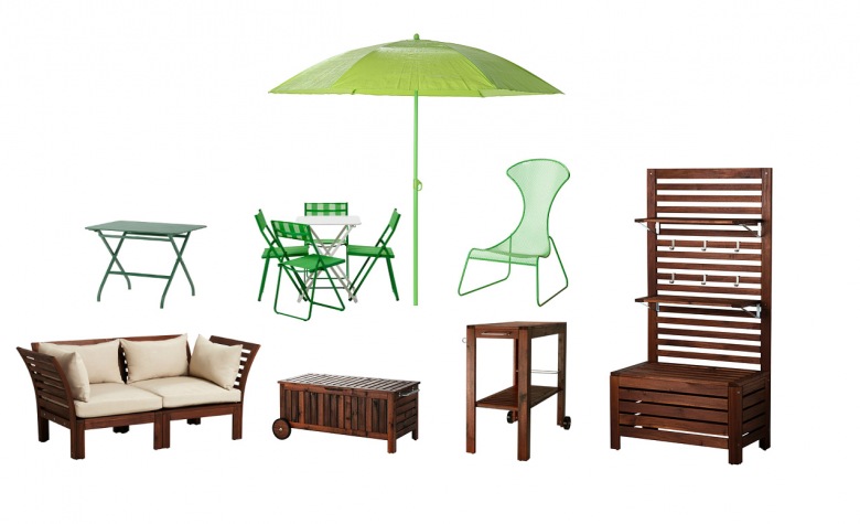 Wiosna w ikea,ikea drewno - zielen,zielone meble do ogrodu,zielone metalowe meble,brązowe meble na taras,drewniane meble ogrodowe,zielony parasol,aurowe zielone krzesła,drewniana sofa na taras,tapicerka na ławki (32779)