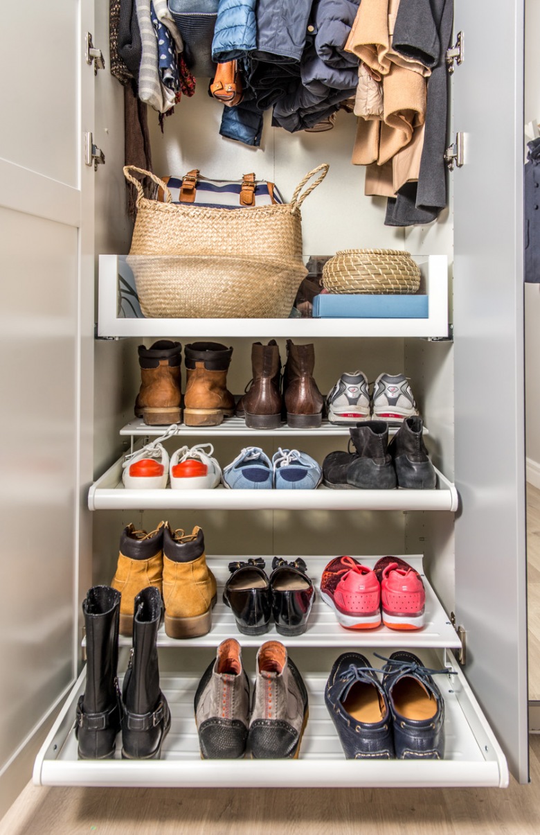 Przechowywanie butów w garderobie (51415)