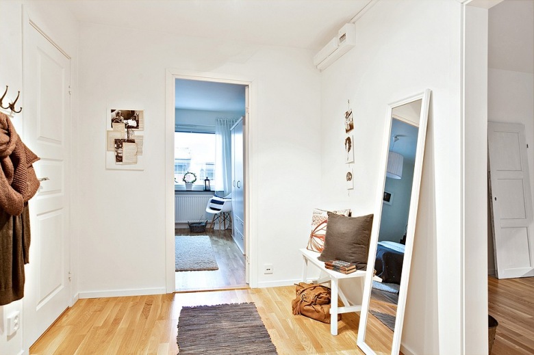 świeża i soczysta aranżacja skandynawskiego mieszkania - to błękitna perełka pośród innych skandynawskich aranżacji !...