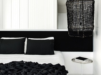 Jak urządzić sypialnię w biało-czarnych kolorach ? (48474)