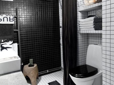 Czarno-biała łazienka (16756)