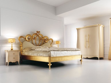 bogate, dekoracyjne i stylowe sypialnie, które kojarzą się z przepychem barokowego stylu - coś dla smakoszy stylowych wnętrz i...