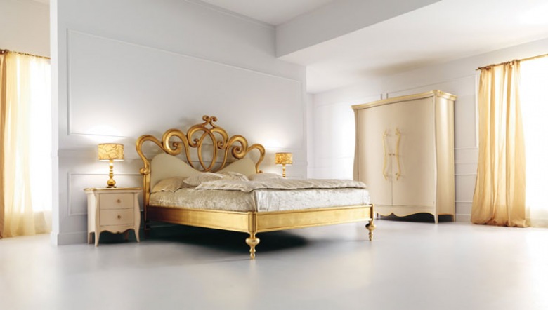 bogate, dekoracyjne i stylowe sypialnie, które kojarzą się z przepychem barokowego stylu - coś dla smakoszy stylowych wnętrz i...