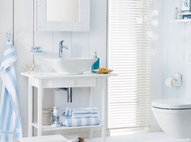 Łazienki w stylu śródziemnomorskim - niebieskie łazienki zdjęcia i inspiracje | Lovingit (9478)
