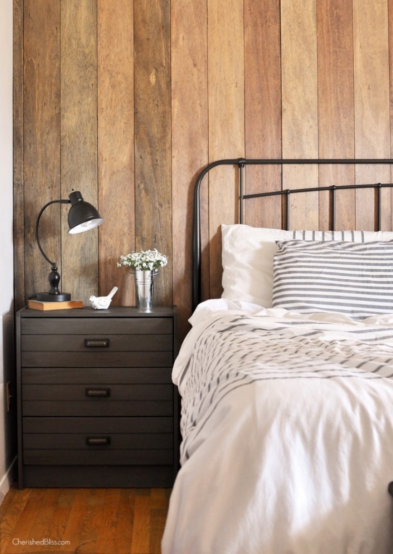 Efektowne before & after niewielkiej sypialni, czyli jak z wnętrza bez wyrazu stworzyć urzekającą rustykalną przestrzeń! (39415)