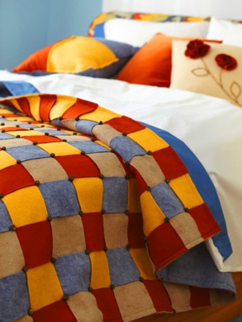 Narzuty na łóżko patchwork (31129)