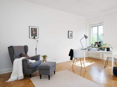 Skandynawskie wnętrze: Przepiękne mieszkanie w Szwecji – LEMONIZE.ME (27254)