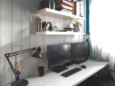 Jak urządzić domowe biuro w małym pokoju ? (22178)