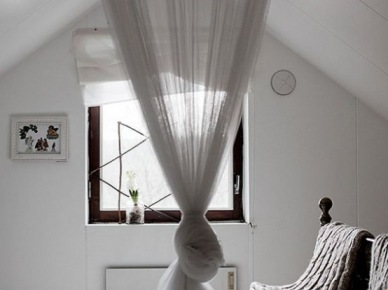 Biale moskitiery w aranżacji sypialni w różnych stylach (24912)