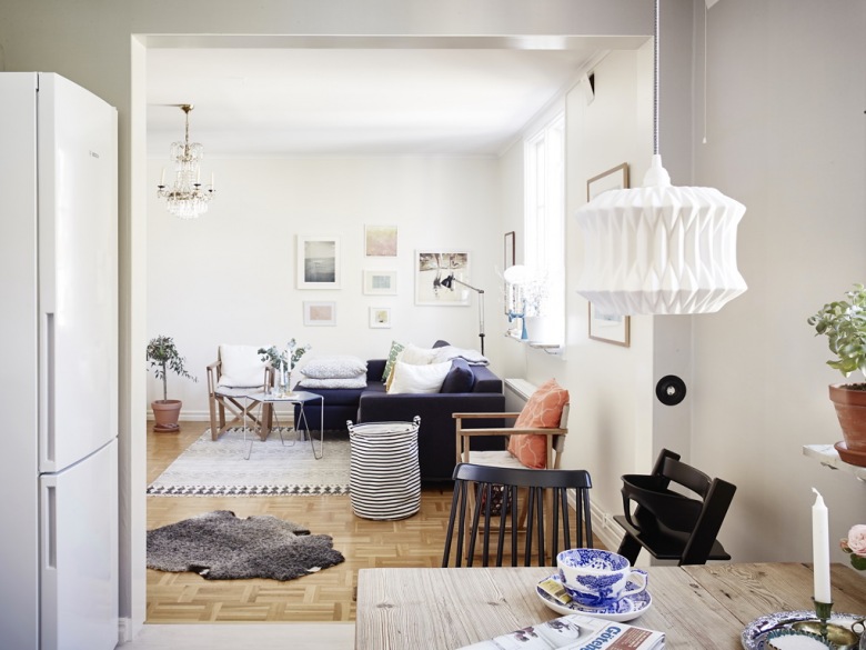 Mieszkanie, jak marzenie ! Dobry metraż, bo 74 m2, to już coś :), skandynawski styl w optymalnej aranżacji ze stylowymi...