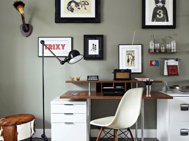 Pomysł na domowe biuro w nowoczesnym stylu (20908)
