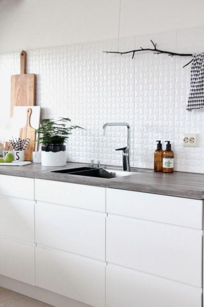 W skandynawskim stylu – Pomysł na ścianę w kuchni – LEMONIZE.ME (27501)