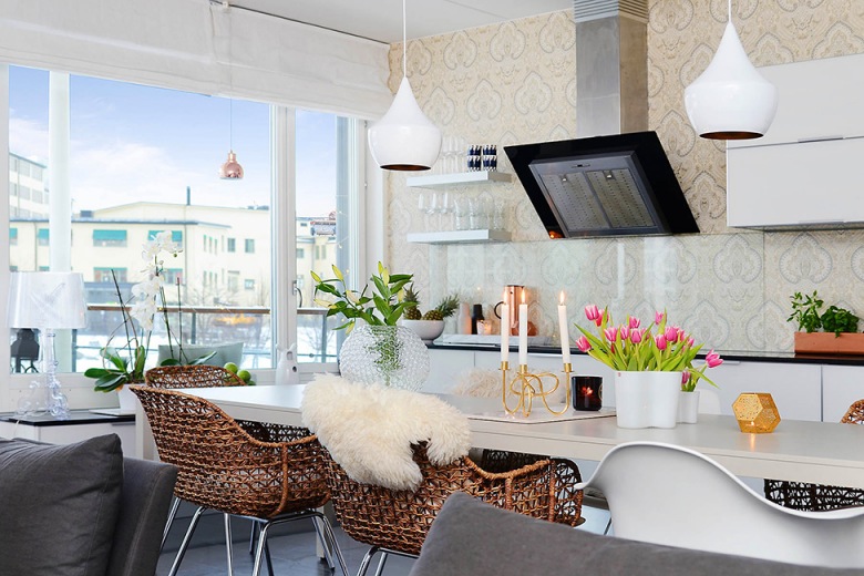 JAK elegancko, ciekawie i bez zbędnego luksusu urządzić mieszkanie w stylu skandynawskim ? Ta aranżacja odpowiada na to...