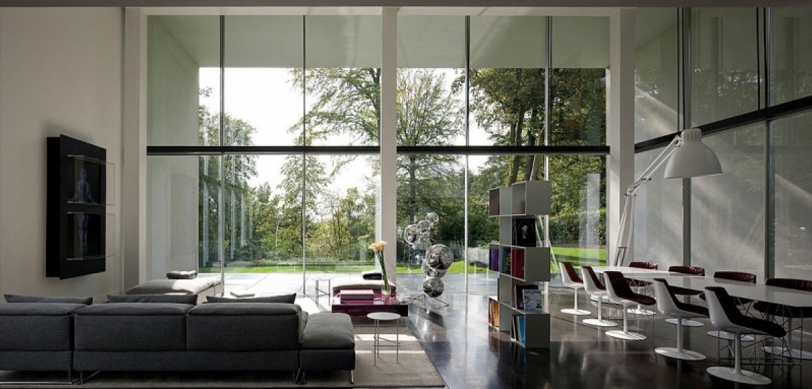 bardzo ciekawy i nowoczesny dom - to dom w Belgii, który zachwyca prostotą, przestronnością pomieszczeń i elegancją...