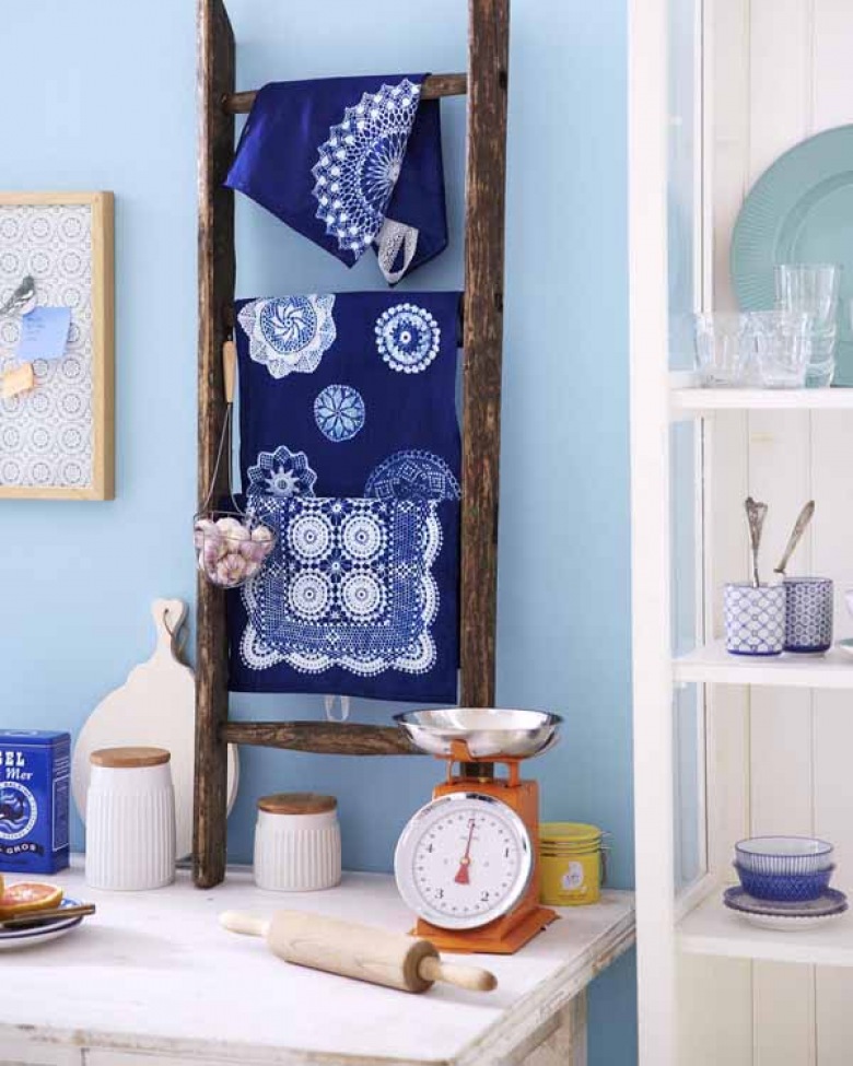 Ciemno-niebieskie ściereczki i ręczniki kuchenne (23925)
