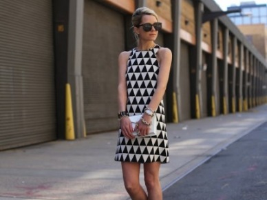 Sukienka w geometryczne wzory. Trendy 2013 | Lovingit (15715)