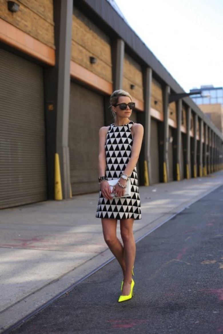 Sukienka w geometryczne wzory. Trendy 2013 | Lovingit (15715)