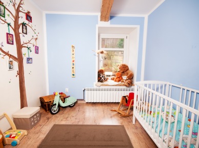 Aranżacja błękitnego pokoju dla dziecka (49027)