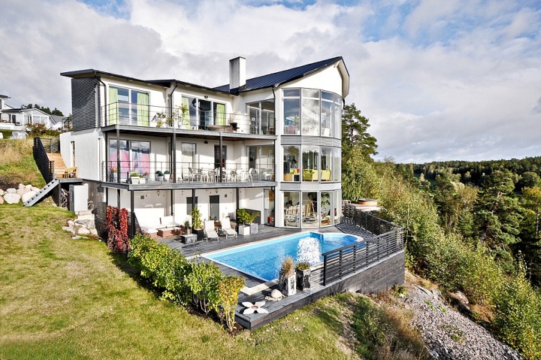 świetne pomysły na urządzenie pięknego balkonu i werandy - to skandynawskie budownictwo z propozycja domów...