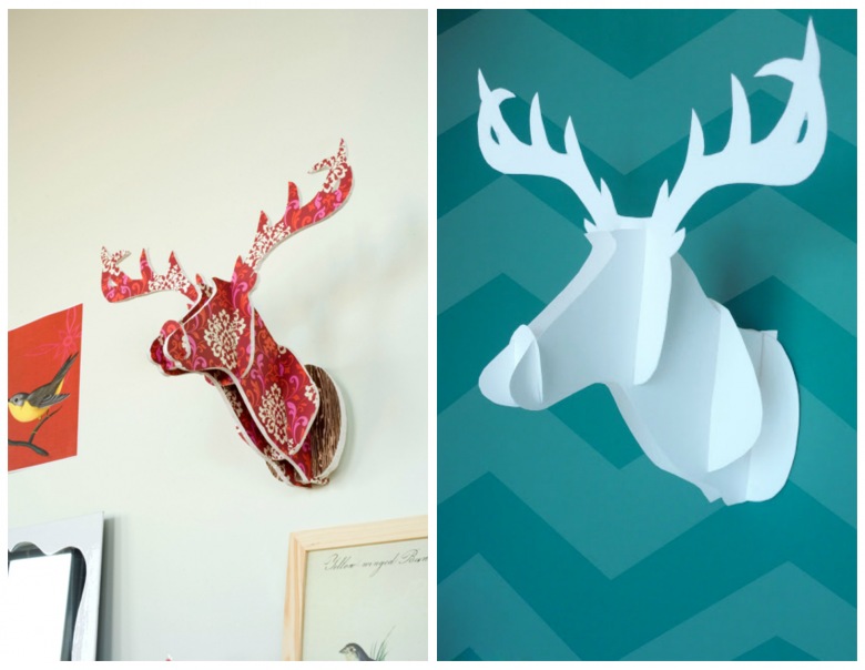 Skandynawskie DIY: Jeleń na ścianie – 3 najlepsze sposoby + wzory do wycięcia! – LEMONIZE.ME (27265)