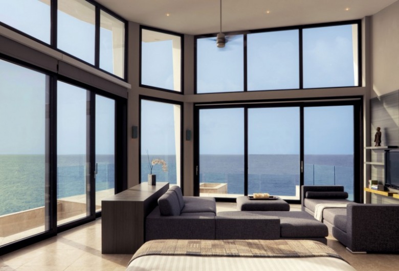 nowoczesna rezydencja nad oceanem - piękna architektura i ocean jak marzenie !