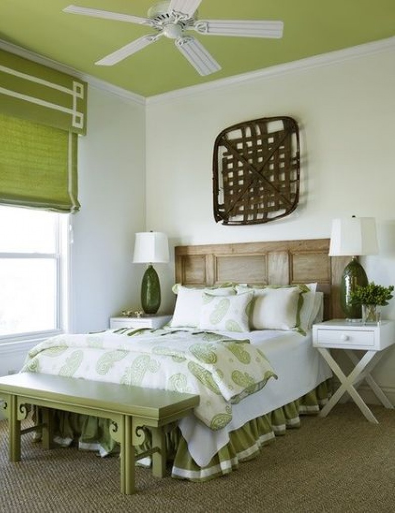 Ciepła  zielona sypialnia (4307)