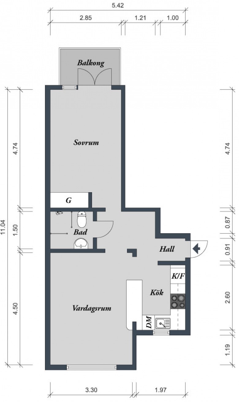 Plan mieszkania,dobry plan wnętrza,rzut z góry na mieszkanie,dobry projekt mieszkania (33809)