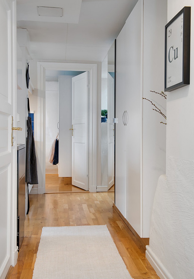 Wąski korytarz w mieszkaniu (20814)