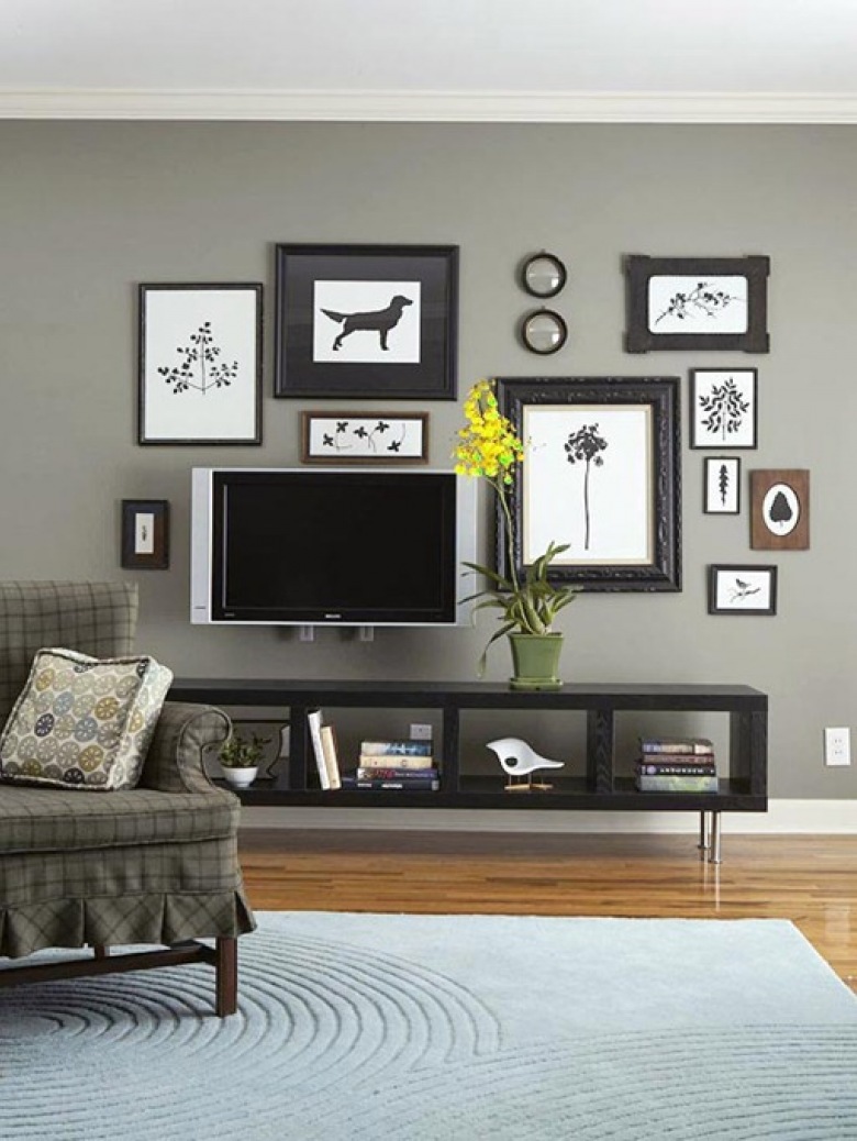 11 inspirujących pomysłów na dekorację kącika telewizyjnego (30852)