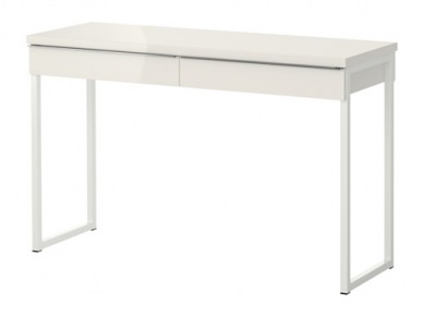 Białe biurko z IKEI (53383)
