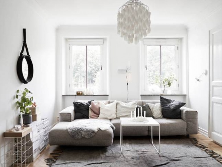 elegancko, prosto i estetycznie, czyli wysublimowana wersja mieszkania w stylu skandynawskim. Basza kolorów bliska...