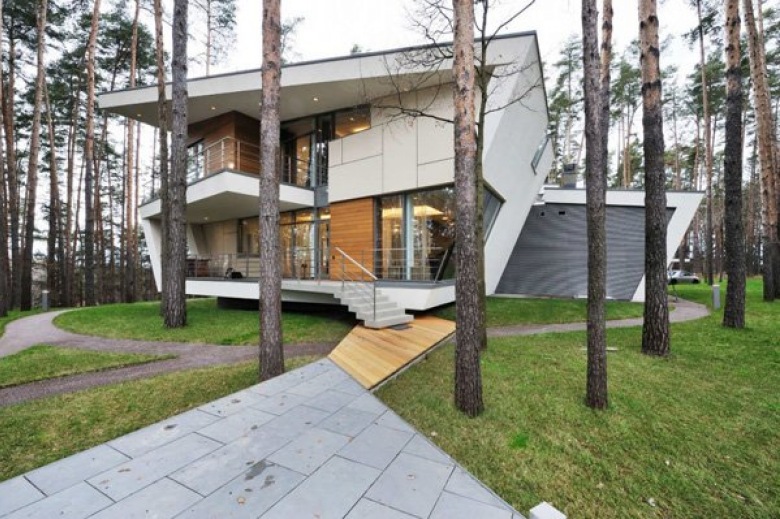 awangarda, ekstrawagancja, oryginalność i klasa - to wyznaczniki nowoczesnych projektów domów w Rosji !