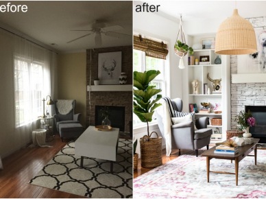 Efektowne before & after salonu, czyli inspirująca przemiana w kolorową i pełną życia przestrzeń dzienną!