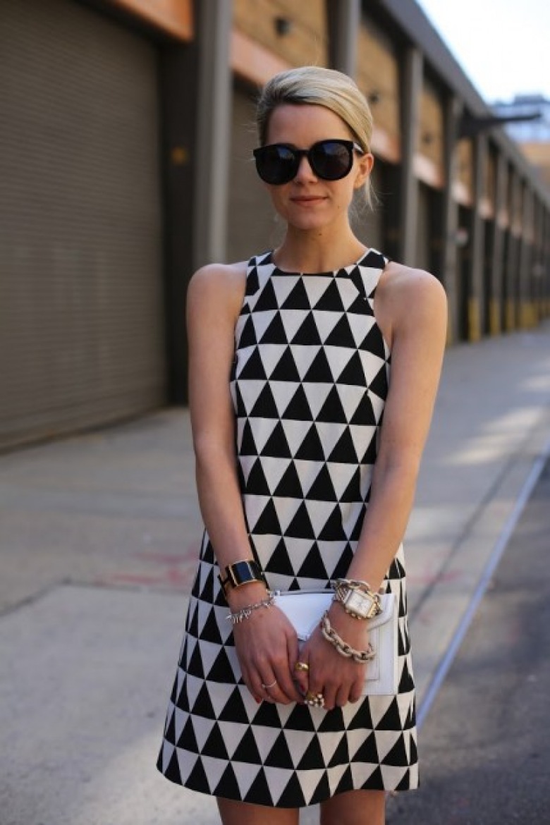 Sukienka w geometryczne wzory. Trendy 2013 | Lovingit (15714)